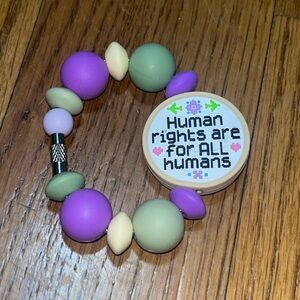 Handmade human rights inclusion Beaded Tumbler cup handle accessory charm